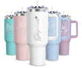 Personalized 40oz Stainless Steel Tumbler with Handle